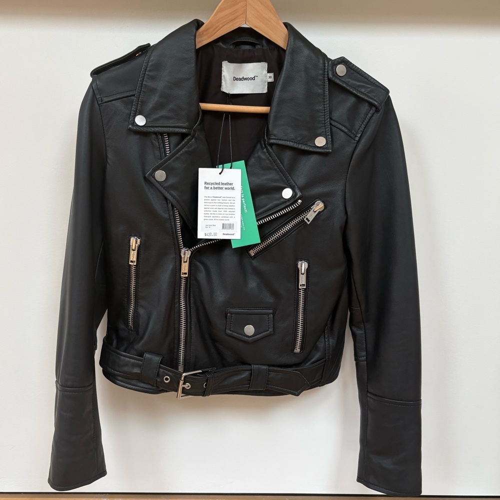 BNWT-Deadwood Joan leather jacket - 38 S/M